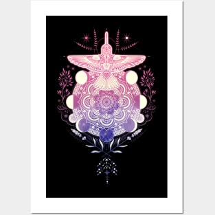 Hummingbird Mandala Posters and Art